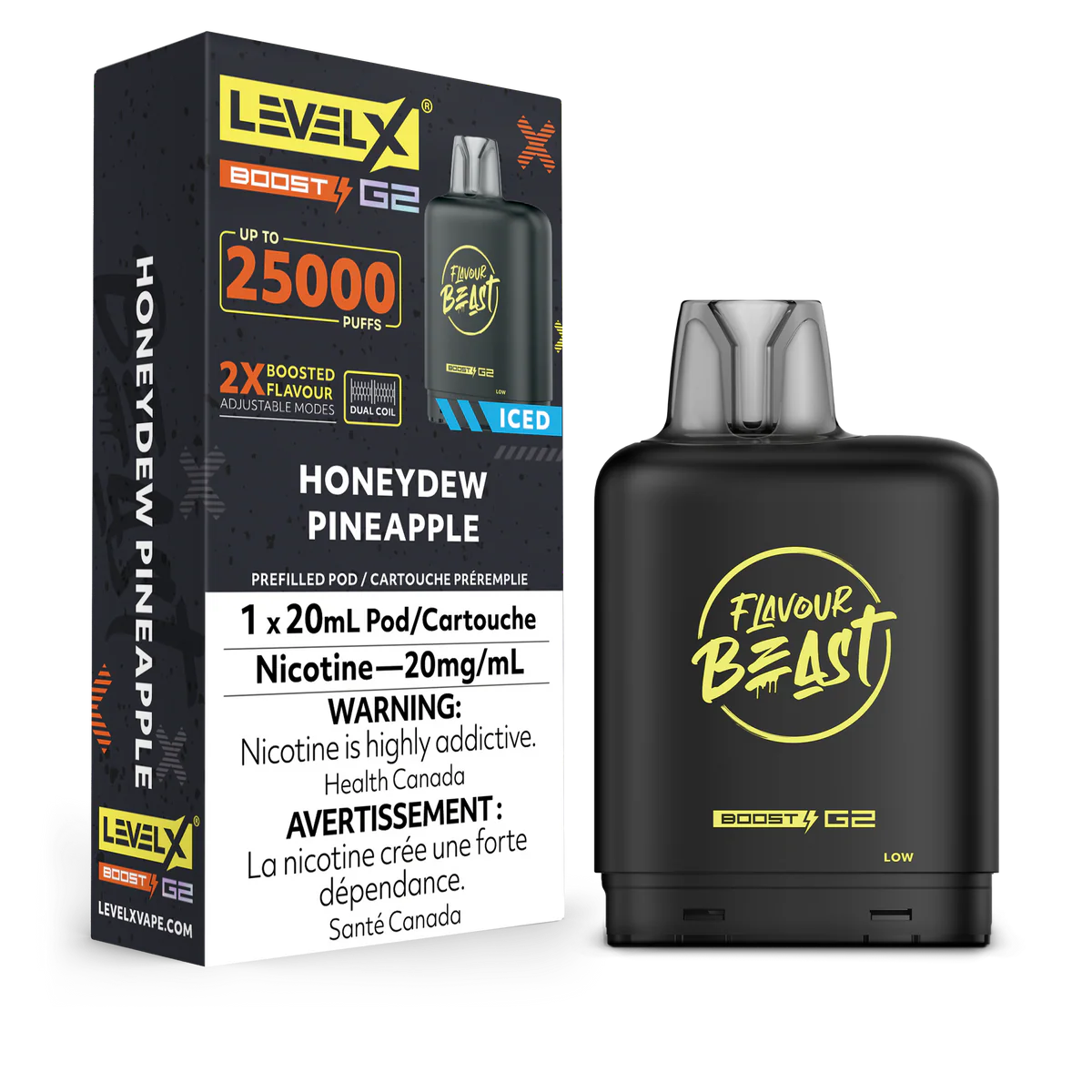 Level X Flavour Beast Boost G2 25K – Honey Dew Pineapple