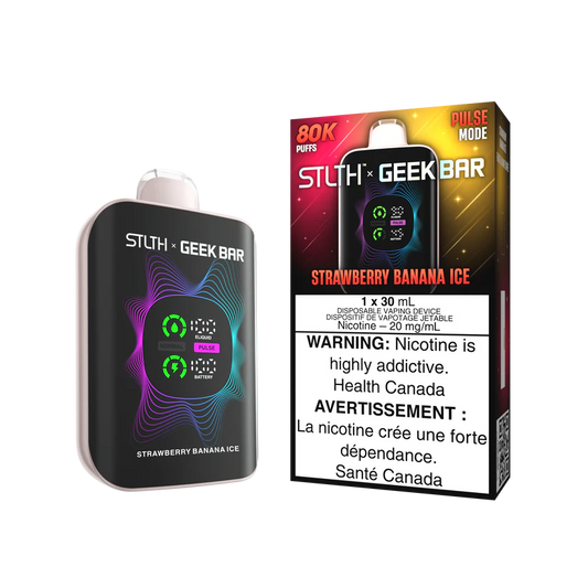 STLTH x Geek Bar 80K  Disposable vape - Strawberry Banana Ice