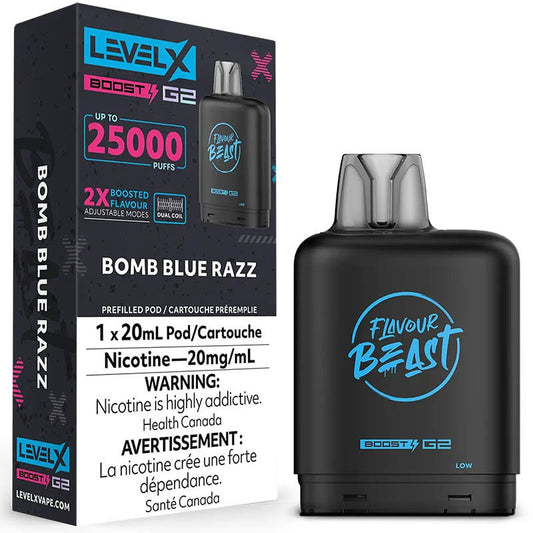 Level X Flavour Beast Boost G2 25K – Bomb Blue Razz