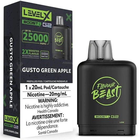 Level X Flavour Beast Boost G2 25K – Gusto Green Apple