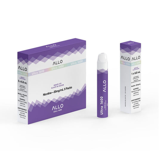Allo Ultra 1600 - Grape Ice Disposable Vape