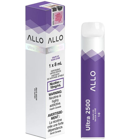 Allo Ultra 2500 - Grape Ice Disposable Vape