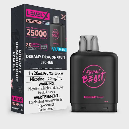 Level X Flavour Beast Boost G2 25K – Dreamy Dragon Fruit Lychee