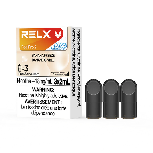 RELX Pod Pro 2 - Bannana Freeize Ice (3 Pack)