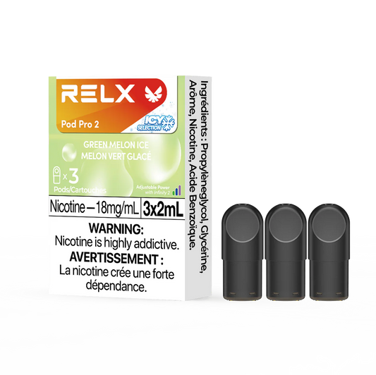 RELX Pod Pro 2 - Green Melon Ice (3 Pack)