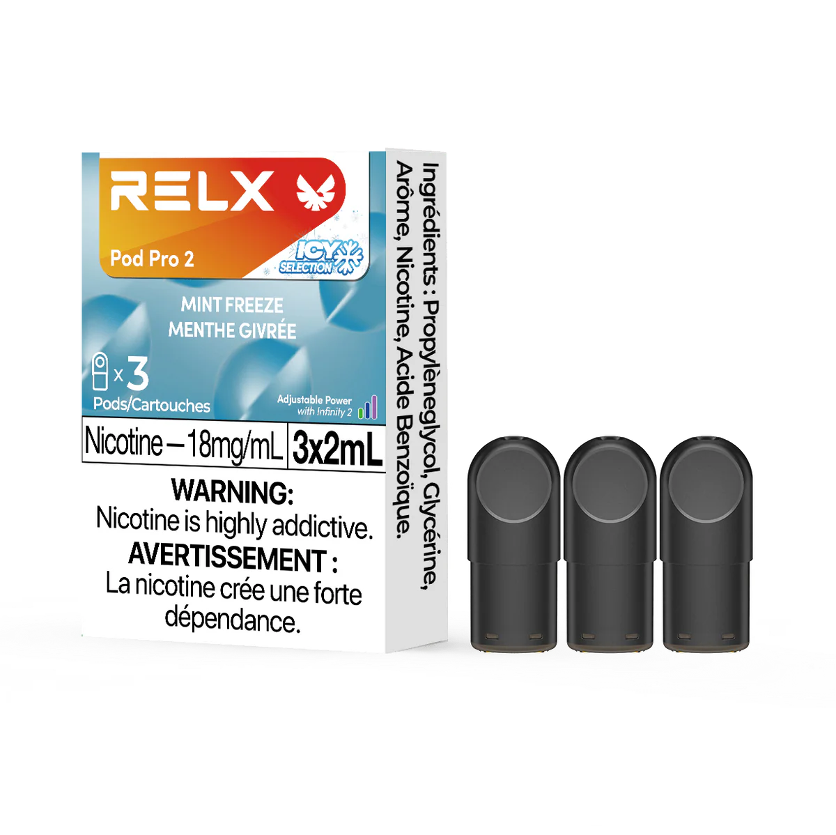 RELX Pod Pro 2 - Mint Freeze (3 Pack)
