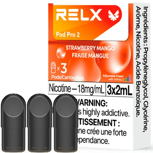 RELX Pod Pro 2 - Strawberry Mango (3 Pack)