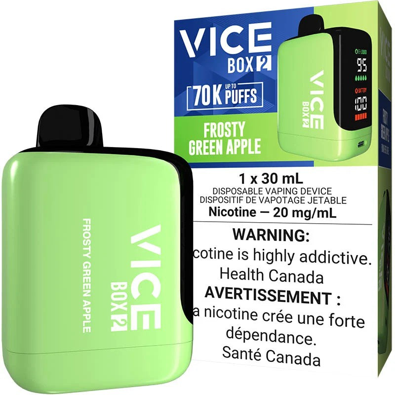 Frosty Green Apple - Vice Box 2 Disposable Vape (30mL)
