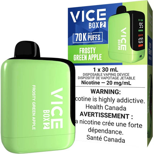 Frosty Green Apple - Vice Box 2 Disposable Vape (30mL)