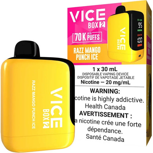 Razz Mango Punch Ice - Vice Box 2 Disposable Vape (30mL)