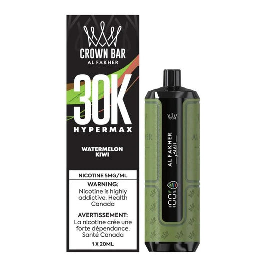 Al Fakher Crown Bar Hypermax 30K Disposable Vape - Watermelon Kiwi