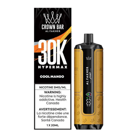 Al Fakher Crown Bar Hypermax 30K Disposable Vape - Cool Mango (Mango Ice)
