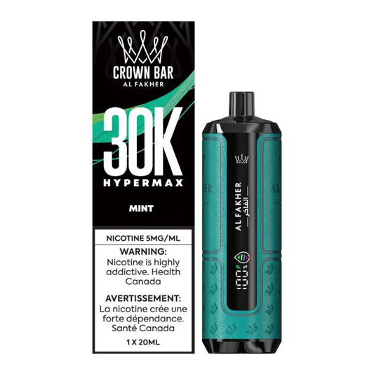 Al Fakher Crown Bar Hypermax 30K Disposable Vape - Mint