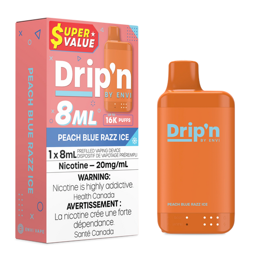 Dripn By Envi 16K Disposable Vape - Peach Blue Razz Ice (8mL)