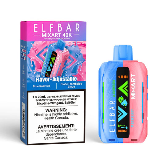 Elf Bar MixArt 40K Disposable Vape - Blue Razz Ice (20mL)