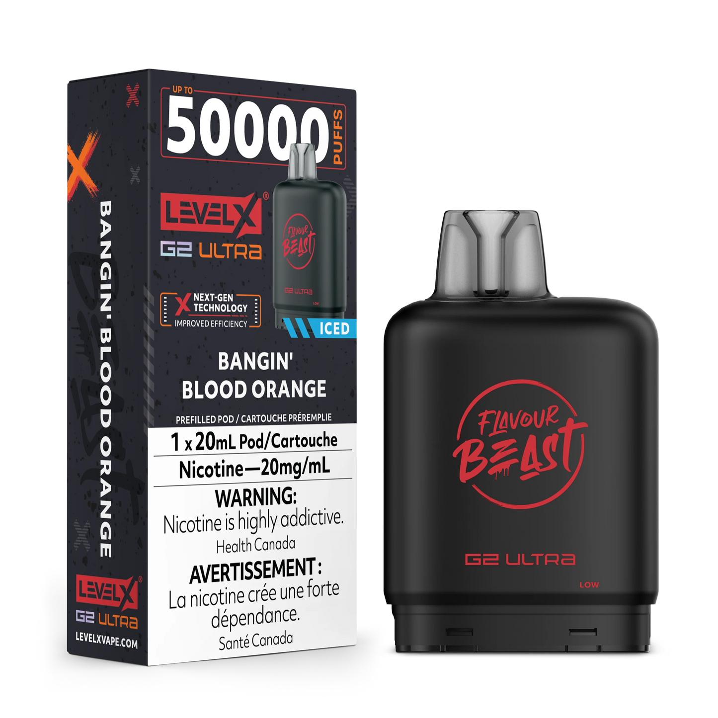 Level X Flavour Beast G2 Ultra 50K – Bangin  Blood Orange
