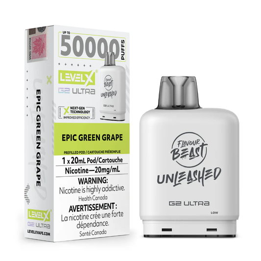 Level X Flavour Beast Unleashed G2 Ultra 50K – Epic Green Grape
