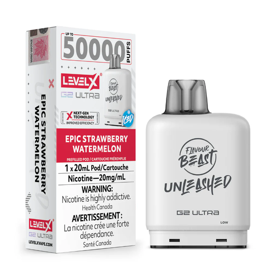 Level X Flavour Beast Unleashed G2 Ultra 50K – Epic Strawberry Watermelon