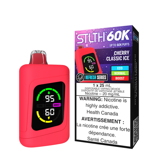 Cherry Classic Ice - STLTH 60K Disposable Vape (25mL)