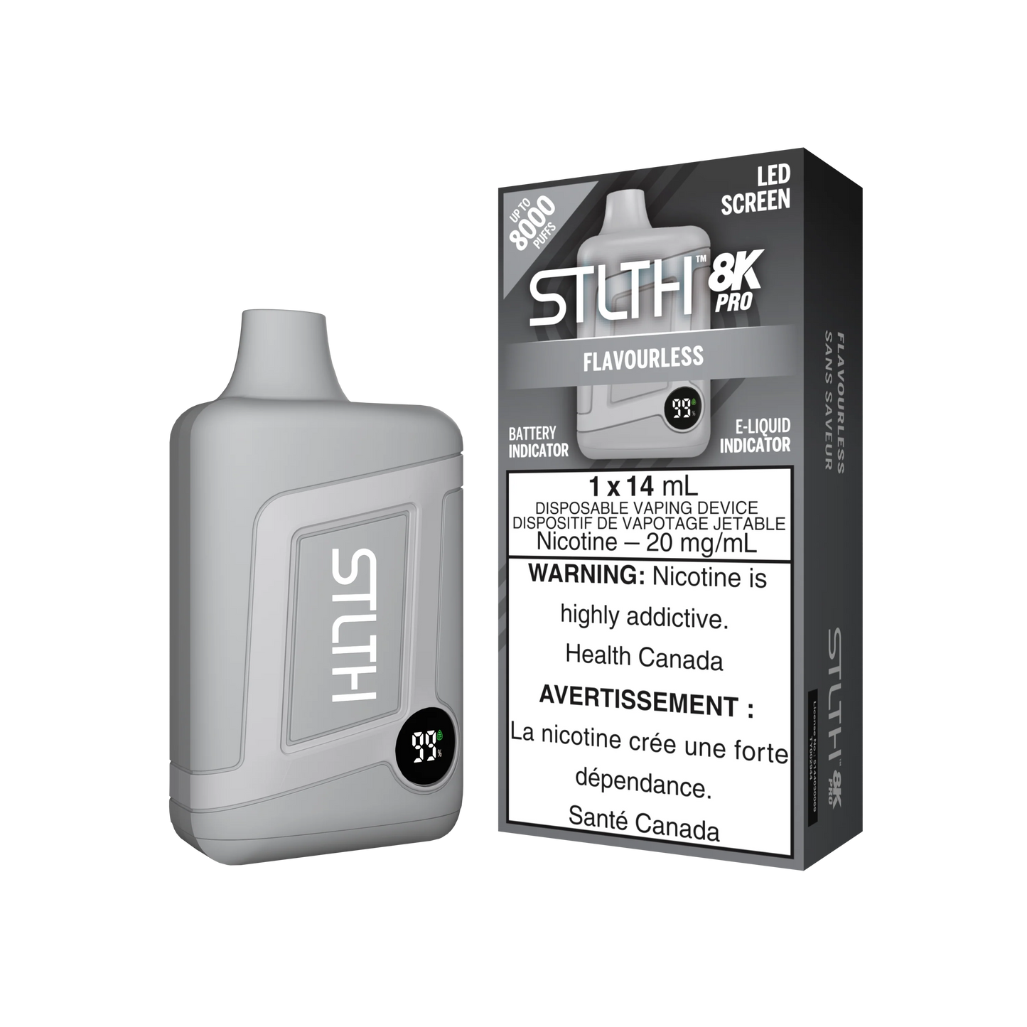 Flavourless -  STLTH Pro 8K Disposable Vape (14mL)