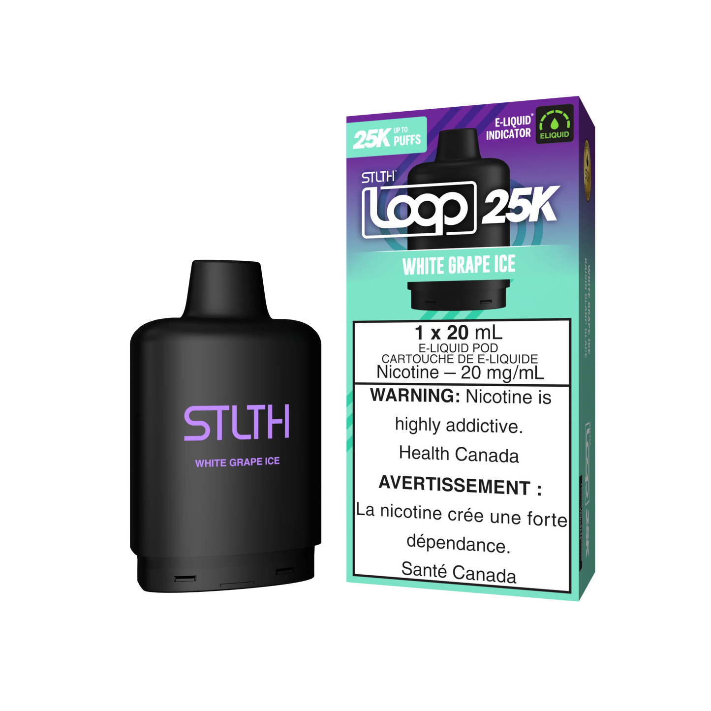White Grape Ice - STLTH Loop 25K Vape Pod