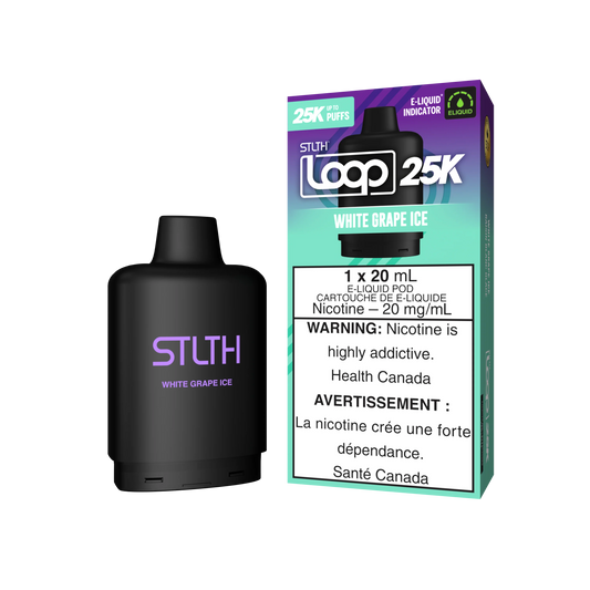 White Grape Ice - STLTH Loop 25K Vape Pod
