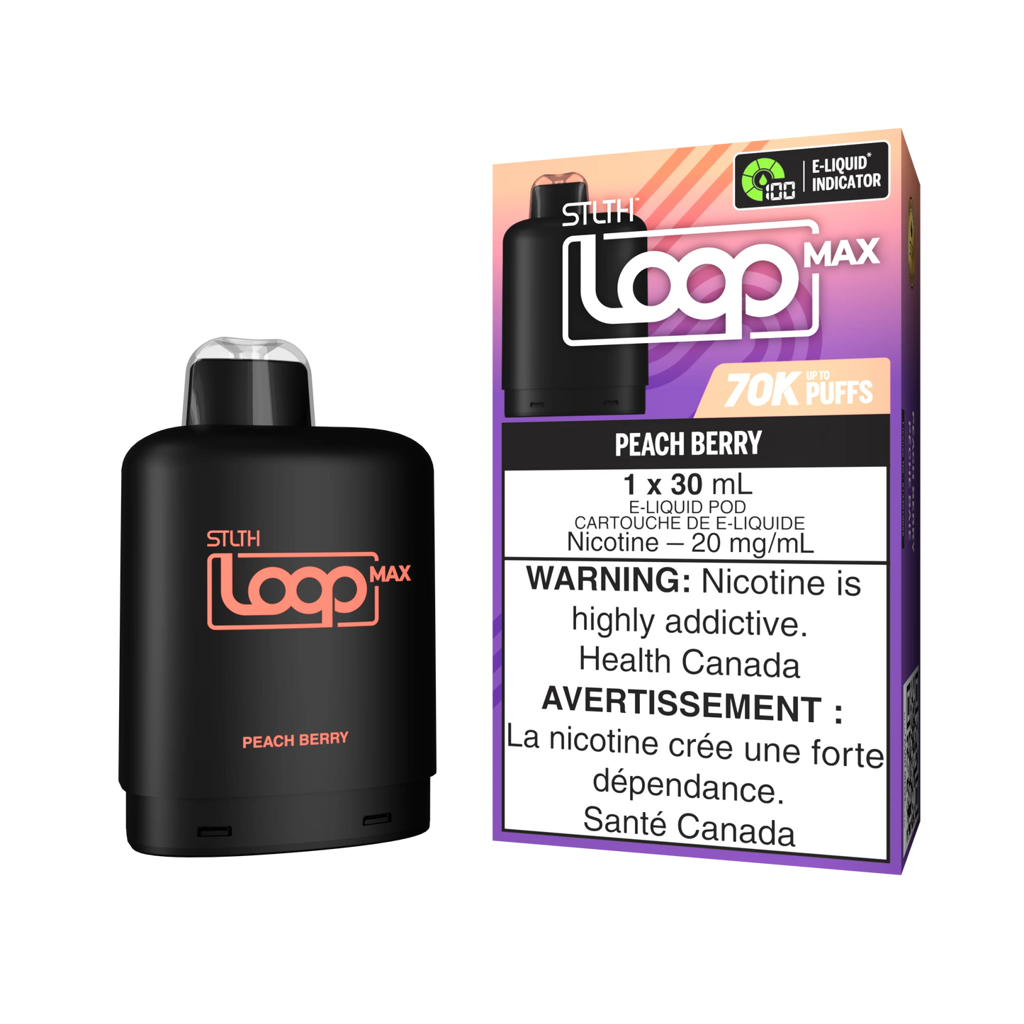 Peach Berry - STLTH Loop Max 70K Vape Pod