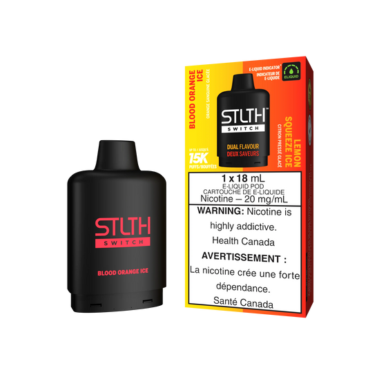 Blood Orange Ice | Lemon Squeeze Ice - STLTH Switch Vape Pods 15K