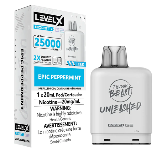 Level X Flavour Beast Unleashed Boost G2 25K – Epic Peppermint