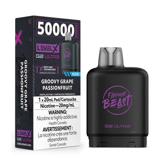 Level X Flavour Beast G2 Ultra 50K – Groovy Grape Passionfruit
