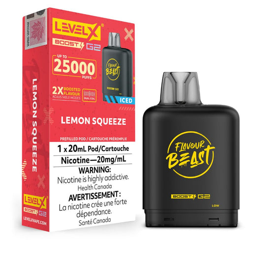 Level X Flavour Beast Boost G2 25K – Lemon Squeeze