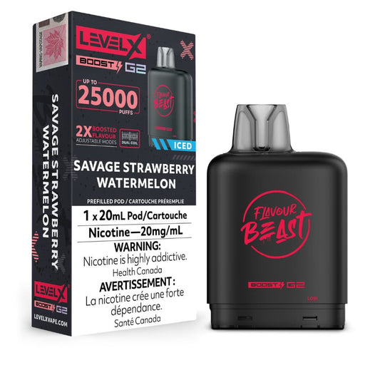 Level X Flavour Beast Boost G2 25K – Savage Strawberry Watermelon