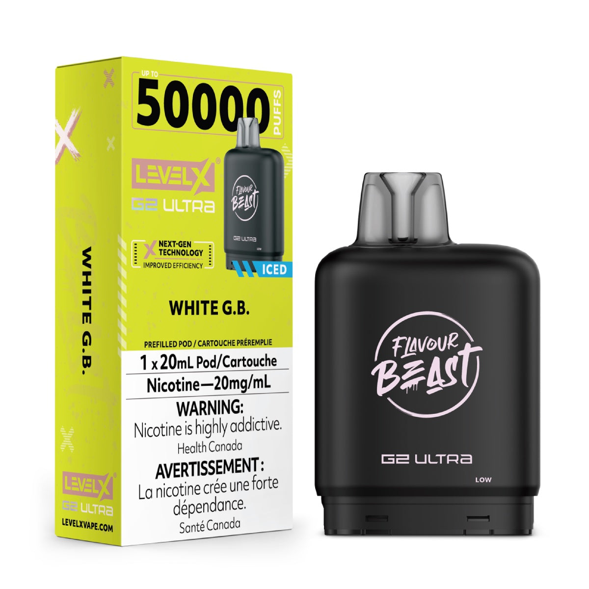 Level X Flavour Beast G2 Ultra 50K – White G.B