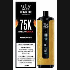 Al Fakher Crown Bar Megamax 75K Disposable Vape - Mango Ice