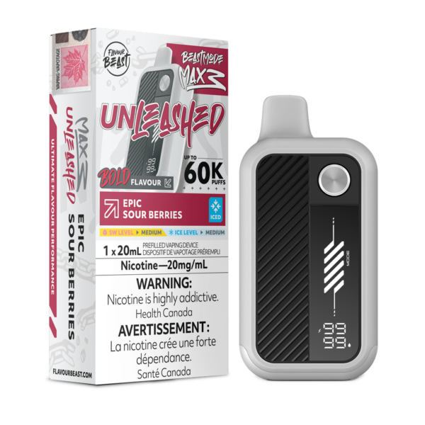 Flavour Beast Unleashed Beast Mode Max 3 60K – Epic Sour Berries Iced