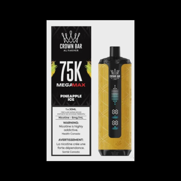 Al Fakher Crown Bar Mega Max 75K – Pineapple Ice