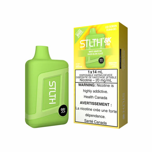 White Grape Ice -  STLTH Pro 8K Disposable Vape (14mL)