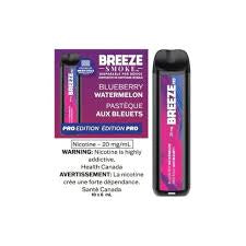 Breeze Pro Disposable Vape - Blueberry Watermelon (Zero Nic)